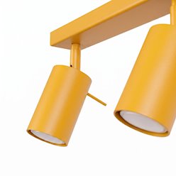 Kinkiet listwa z reflektorami Ring 3xGU10 żółty