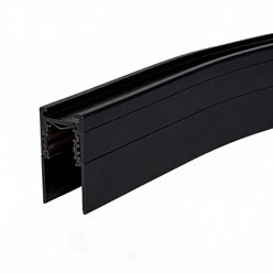 Narożnik półokrągły do szyn natynkowych czarny