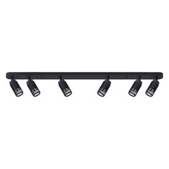Listwa z reflektorami Vertical 6xGU10 czarna