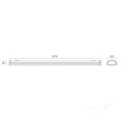 Oprawa liniowa LED Delfia 40W 5200lm 120cm 3CCT