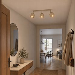 Lampa sufitowa Loft 3xE27 Elena listwa beżowa