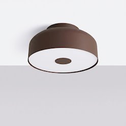 Lampa sufitowa okrągła Omiq 4xE27 brązowa