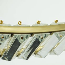 Lampa wisząca LED kryształowy okrąg Aureola 32W