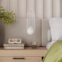 Lampa wisząca potrójna Brina listwa 3xG9 biała