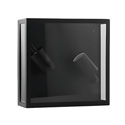 Lampa elewacyjna sufitowa 2xE27 Lidia czarna