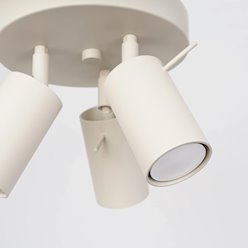Kinkiet okrągły z reflektorami Ring 3xGU10 beżowy