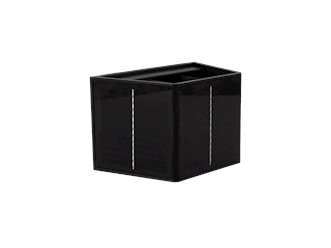 Kinkiet LED solarny góra-dół CUBE IP54 50lm 3000K czarny