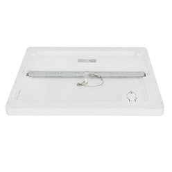 Panel LED o mocy 16W okrągły, podtynkowy, szklany z serii GLASS - biała  dzienna