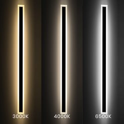 Lampa architektoniczna LED 30W 150cm Wow CCT czarna