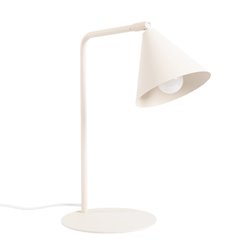 Lampa biurkowa ze stożkowym kloszem Nox 1xE14 beżowa