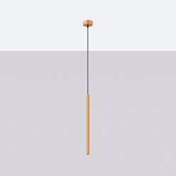 Lampa wisząca cienka tuba Arche 1xG9 złota