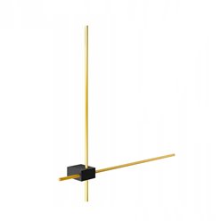 Kinkiet ścienny liniowy Costi 12W 2x60cm złoty