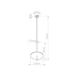 Lampa wisząca filcowa Feltro 1xG9 czarno-beżowa