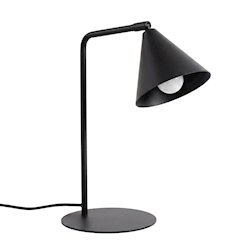 Lampa biurkowa ze stożkowym kloszem Nox 1xE14 czarna