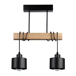 Lampa wisząca belka 2xE27 Elena czarna