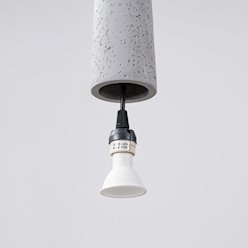 Lampa wisząca betonowa Electra 1xGU10 szara