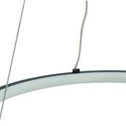 Lampa wisząca LED okrągła Perro 36W czarna