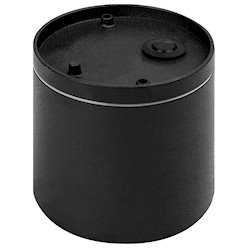 Tuba sufitowa natynkowa GX53 IP44 czarna z białym ringiem