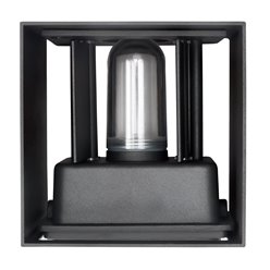 Kinkiet elewacyjny G9 Cube Lite 10x10 cm IP65 czarny