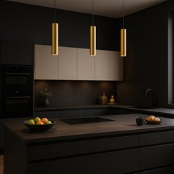 Lampa wisząca złoty cylinder Genesis 1xGU10