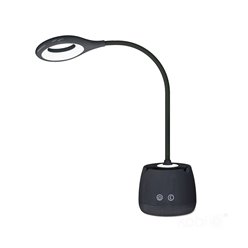 Lampka biurkowa LED 5W z koszykiem 1200mAh czarna