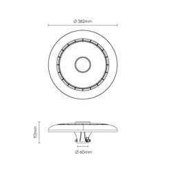 Lampa parkowa LED Parklite 50W 6000lm CCT szara