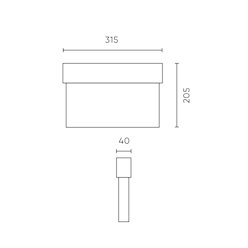 Lampa ewakuacyjna LED 0,8W 59lm 3h AT z akumulatorem
