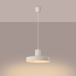 Lampa wisząca klasyczna Bilo 1xE27 beżowa