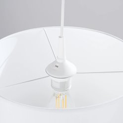 Lampa wisząca minimalistyczna Nova 30cm 1xE27 biała