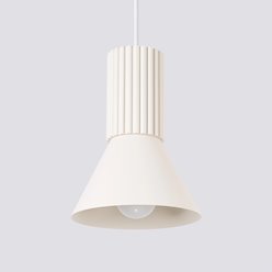 Lampa wisząca loftowa Estria 1xE14 beżowa