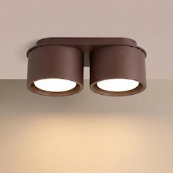 Lampa sufitowa podwójna tuba Modo 2xGx53 brązowy