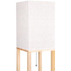 Lampa stojąca Square 1xE27 160cm drewniana