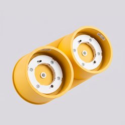 Lampa sufitowa podwójna tuba Modo 2xGx53 żółta