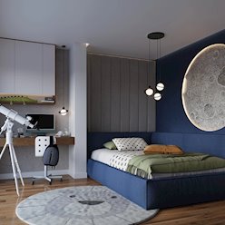 Lampa wisząca nowoczesna kula Hyperion 1xG9 czarna