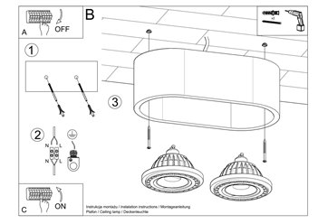 Halogen natynkowy podwójny BASIC 2xAR111 drewno