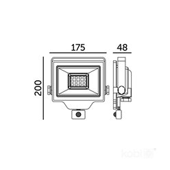 Naświetlacz LED z czujnikiem 50W Delyo 4250lm Neutralny
