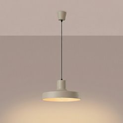 Lampa wisząca klasyczna Bilo 1xE27 taupe