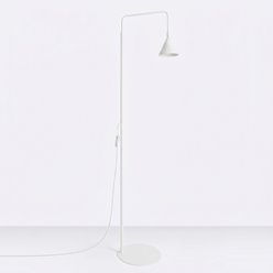 Lampa podłogowa ze stożkowym kloszem Nox 1xE14 biała