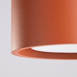 Lampa sufitowa tuba Modo 1xGx53 ochra czerwona