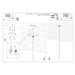 Lampa wisząca pojedyncza tuba Pastelo 1xG9 szałwiowa