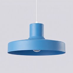 Lampa wisząca klasyczna Bilo 1xE27 błękitna