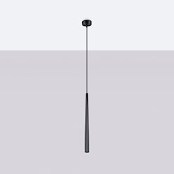 Lampa wisząca pojedyncza Bliss 1xG9 czarna