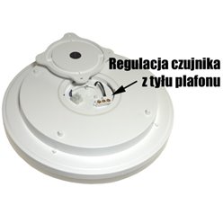 Plafon LED IP65 z czujnikiem okrągły Jarin 30W 4000K