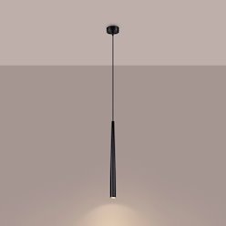 Lampa wisząca pojedyncza Bliss 1xG9 czarna