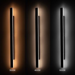 Lampa architektoniczna LED 20W 120cm Now CCT czarna
