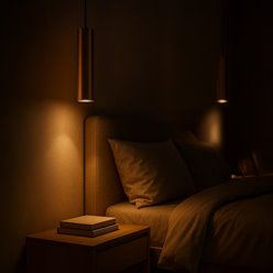 Lampa wisząca złoty cylinder Genesis 1xGU10