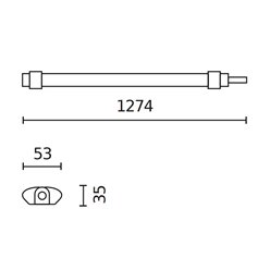 Lampa hermetyczna LED z czujnikiem 120cm LINIX 36W 4320lm