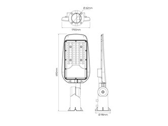 Lampa uliczna LED 50W STREETLITE