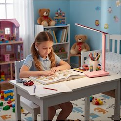 Lampka biurkowa LED Noblite 7W CCT różowa