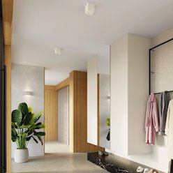 Kinkiet betonowy Quad góra-dół 1xG9 beżowy